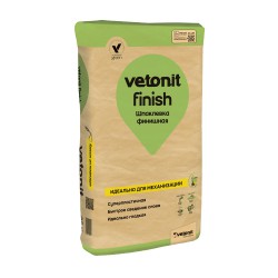 Шпаклевка финишная Vetonit Finish белая, 25 кг