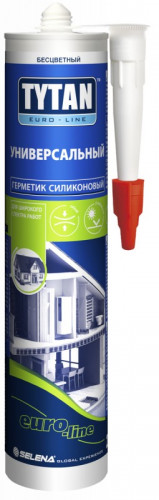 Герметик силиконовый универсальный бесцветный Tytan Euro-Line (280 мл)