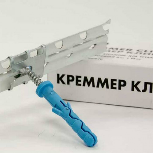 Крепеж для маячковых профилей Креммер клипс, Knauf 683808, 100шт