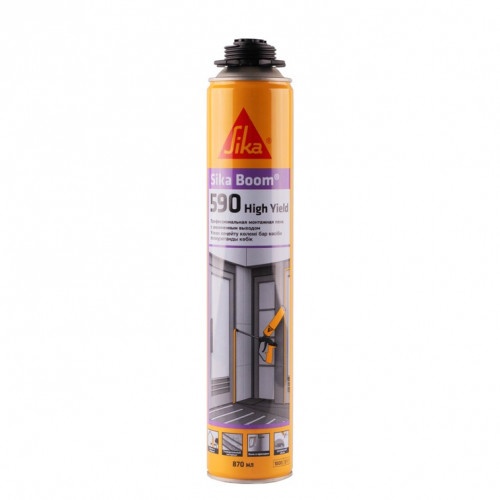 Пена монтажная профессиональная Sika Boom-590 High Yield C852, 870 мл