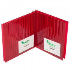 Сотовый поликарбонат 4мм Гранат 2,1х12м Новаттро 0,75кг/м2