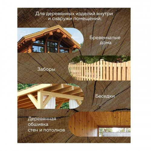 Кроющий антисептик Dufa Wood Color Бесцветный база 3, 8,1л