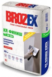 Шпаклевка полимерная KR Финиш WR-600 Brozex 20 кг