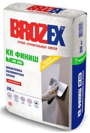 Шпаклевка полимерная Brozex KR WR-600 Финиш 20 кг