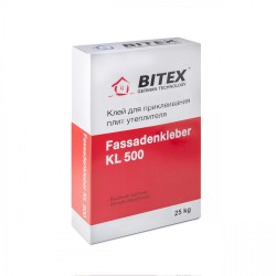 Клей Битекс Фасаденклебер KL 500 для монтажа утеплителя, 25кг