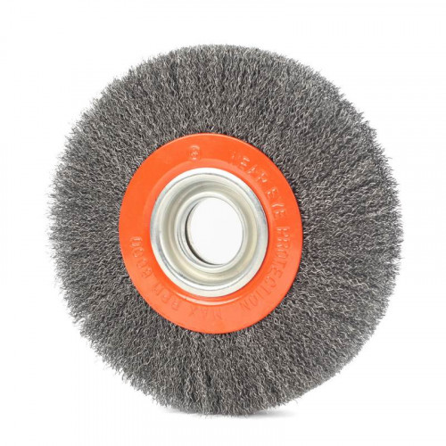 Щетка-крацовка дисковая 150х32-16мм, гофрированная проволока, для точила Patriot 813010016