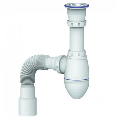 Сифон с гибкой трубой 1 1/2х40 40х50мм Unicorn А220