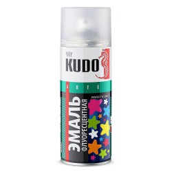 Эмаль аэрозольная флуоресцентная KU-1201 белая KUDO 520мл