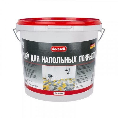 Клей для ковровых и напольных ПВХ покрытий, морозостойкий Pufas Decoself 7кг
