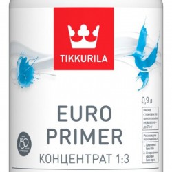 Грунтовка-концентрат акриловая Tikkurila Euro Primer концентрат 1:3 (0.9 л)
