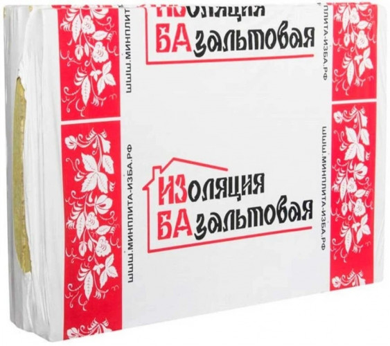 Теплоизоляция Кровля 150кг/м3 (50*600*1000) 4шт. 2,4м2 (0,12м3) ИЗБА