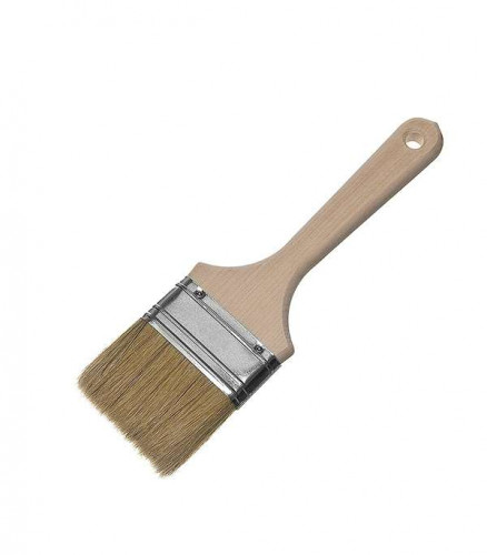Кисть плоская 75мм, натуральная щетина