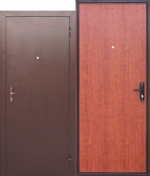 Металлическая входная дверь 860*2050мм, левая Стройгост 5, цвет-рустикальный дуб