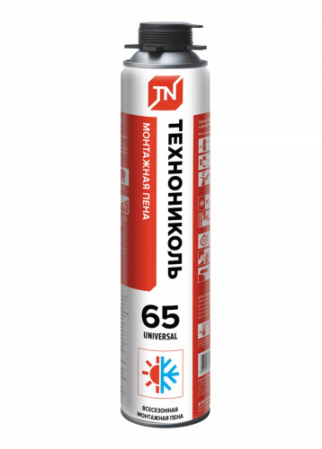 Пена монтажная профессиональная ТЕХНОНИКОЛЬ 65 UNIVERSAL всесезонная 1000 гр