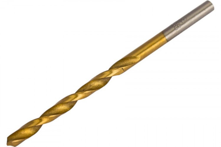 Сверло по металлу 3,8х70(50)мм титан кобальт Р6М5К5 Vertextools 666-03,8