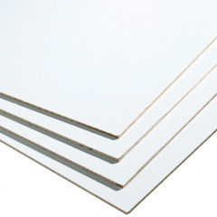 Плита ЛХДФ 3мм 2800х2070 (5,796м2) лакированная 1-сторонняя белая 0101 PE