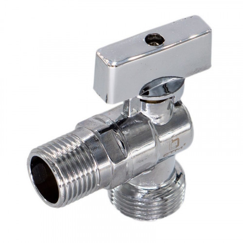 Кран шаровой 1/2х3/4 угловой с обратным клапаном cacv1234 СТМ