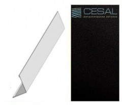 PL - уголок А03 25*25*3000мм, Черный жемчуг Cesal (Альконпласт)