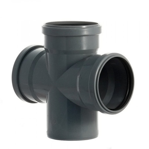 Крест канализационный 110х110х110мм, 90 градусов РТП 36473