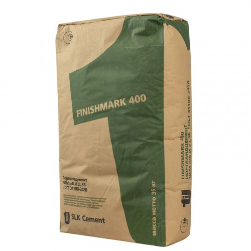 Цемент II/В-И 32,5Б, 35кг Сухой Лог (Зеленый мешок Finishmark 400)