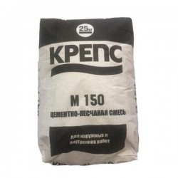 Цементно-песчаная смесь М-150 Крепс Зима 25 кг