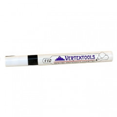 Маркер-краска строительный черный Vertextools 0020-02