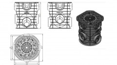 Дождеприемник с решеткой пластиковый S`Park круглый, 083720-1 Standartpark