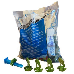 Зажим система выравнивания плитки 1мм MapeLevel EasyWDG Spacer M 250шт Mapei