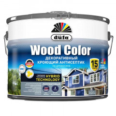 Кроющий антисептик Dufa Wood Color Белый база 1, 9л