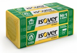 Теплоизоляция ISOVER Оптимал (100*500*1000) 4 шт. 2м2 (0,2м3), 30-34 кг/м3