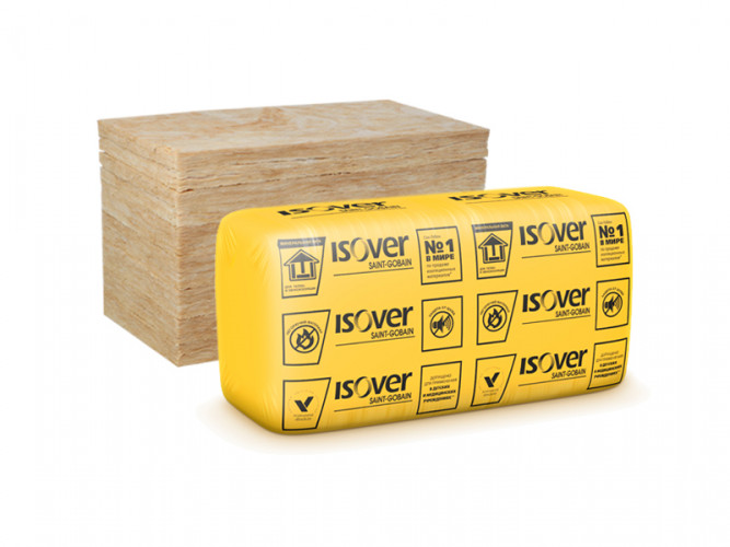 Утеплитель Ветонит (Isover) Каркас П34 19кг/м3 (50х610х1170мм) 20шт. 14,274м2 (0,714м3)