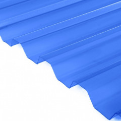 Поликарбонат трапеция МП/С-21 2000х1051х0,8мм (Синий) Новаттро СафПласт