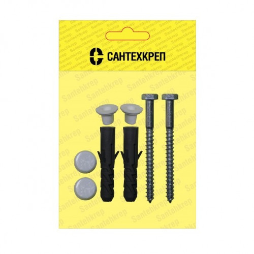 Крепление унитаза к полу в сборе с болтами и заглушками, 70мм