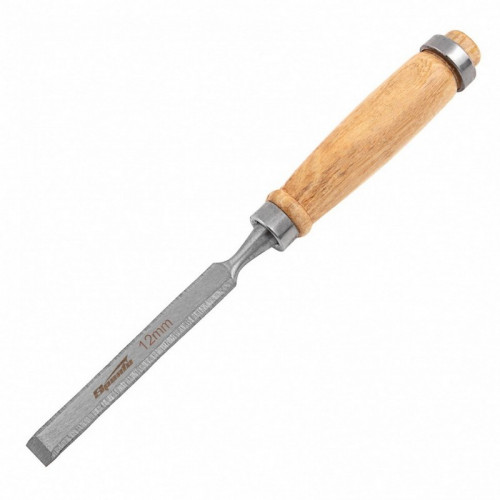 Стамеска прямая деревянная ручка 12мм Sparta 242445