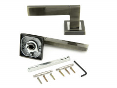 Ручка раздельная FZ 06 S квадратная АВ Античная бронза