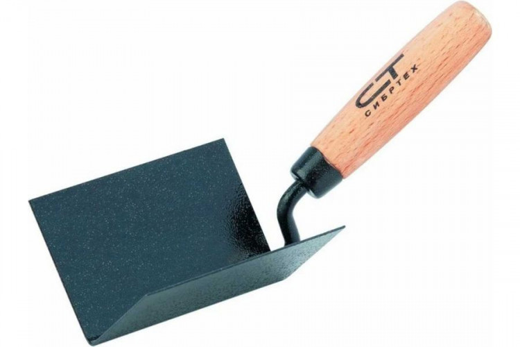 Кельма угловая 110х75х75мм стальная для внутренних углов Сибртех 86309