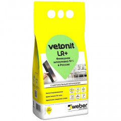 Шпаклевка финишная Vetonit LR+ для сухих помещений, 5 кг