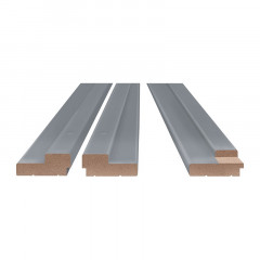 Комплект дверной коробки 4 петли М13,4 1308х2076мм ламинированная Серая с притвором Олови