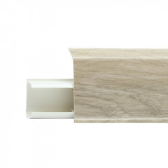 Плинтус Winart Quadro 55, 514 Дуб Полярный, 2,2м со съемной панелью