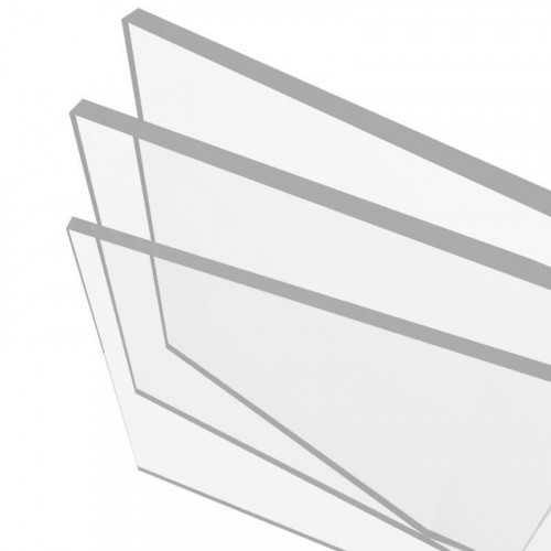 Оргстекло (акрил) 500х1000х4мм (прозрачный) Kiwi Полигаль