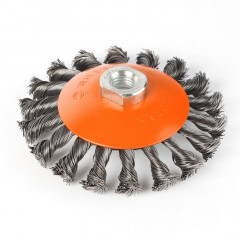 Щетка-крацовка дисковая 115мм*М14, витая стальная проволока, для УШМ Patriot 813010010