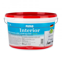 Краска интерьерная прозрачная База D Pufas Interior 10 л / 15,8 кг