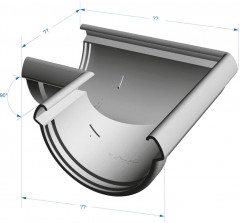 Угол универсальный 90, пломбир Деке LUX