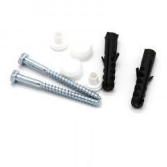 Набор для крепления унитаза к полу 6х80, белый, 2 шт.