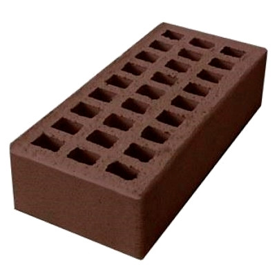 Кирпич керамический одинарный пустотелый лицевой Шоколад М 125-150 Ревда
