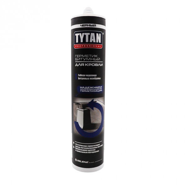 Герметик Битумный для Кровли черный Tytan Professional 310 мл