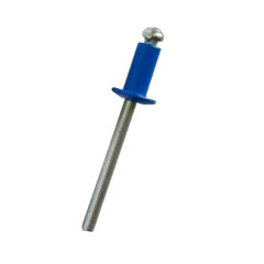 Заклепки вытяжные комбинированные 3,2х8 алюминий/сталь, RAL5005, 1000шт