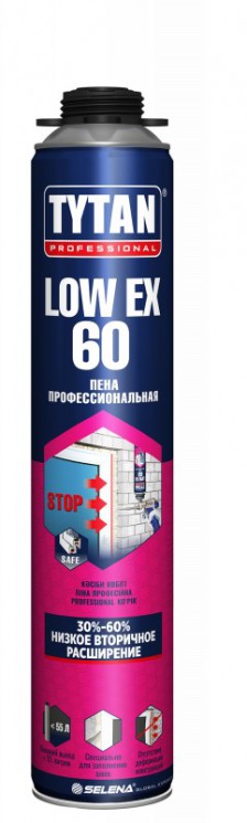 Пена монтажная профессиональная LowEx 60 Tytan Professional 750 мл