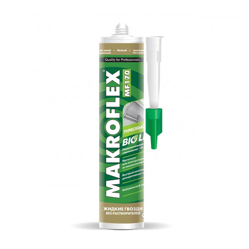 Жидкие гвозди Makroflex Bio Line MF170 клей турбобыстрый 400гр