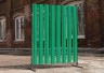 Штакетник пластиковый ПЭТ 1200х100х1мм, зеленый матовый